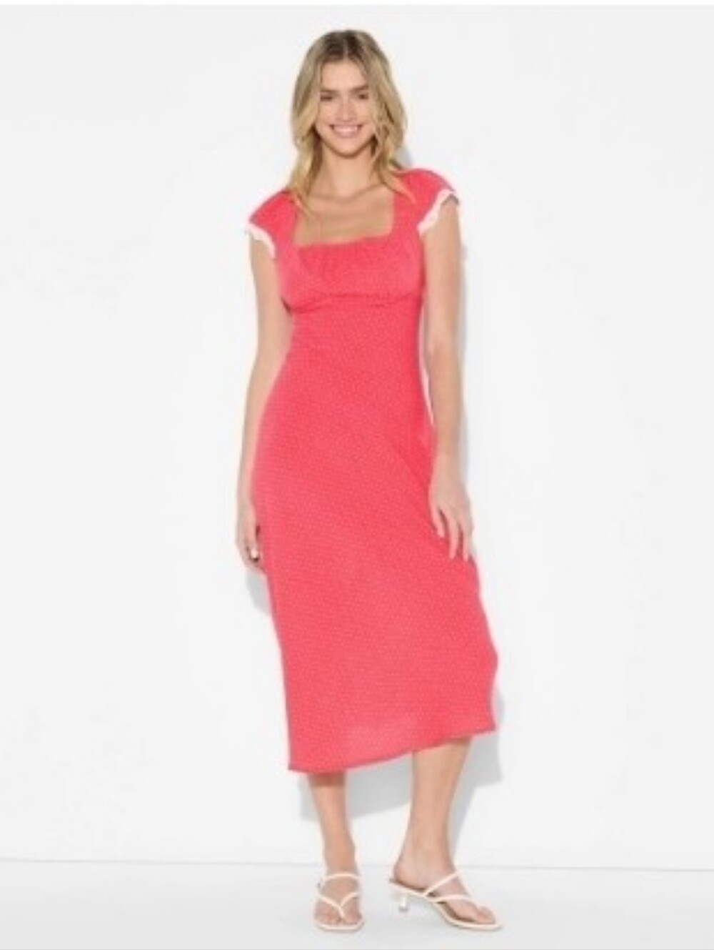 Wild Fable Adorable Red Dress With Lace Detail Size Large NWT